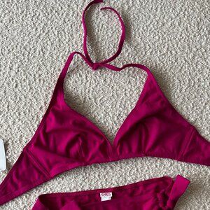 NWT Eres Magenta Bikini Halter Top
